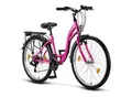 Licorne Bike Stella Premium City Bike 20,24,26 und 28 Zoll Fahrrad für Mädchen Herren und Damen 21 Gang (6 Gang bei 20 Zoll) Holland Citybike Farbe:Rosa;Zoll:26