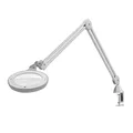 Daylight Omega 5™ Premium LED Lupenleuchte – Austauschbare Glaslinsen, Verstellbarer Arm & Dimmer, Lupenlampe für Gesundheit & Beauty, Nagelstudio, Tattoo, Sehschwäche & Profi-Einsatz, Weiß