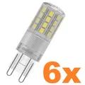 6er Sparset OSRAM LED PIN G9 Stiftsockel Lampe 4,5W wie 50W neutralweißes Licht