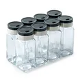BETTY BOSSI Gewürzstreuer Glas 8 Stück 110 ml mit verstellbarer Streu Lochgröße