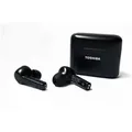 TOSHIBA RZE-BT1050EK - True Wireless In-Ear-Bluetooth-Kopfhörer - Active Noise Cancelling - Ladehülle - Schwarz - Schwarz