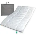 Warme Allergiker Winter Bettdecke Duo Steppbett Klimafaser 135x200 60° - Weiß