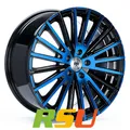 RH Alurad WM Flowforming color polished - blue 10x20" ET50 LK5 130 ML 71.5 Al...