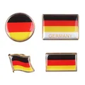 Anstecker Set Deutschlandfahne | Germany Pin | 4 Stück | Deutschland | Metall