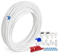 ilauke 15m Wasserzulaufleitung Universal Anschluss-Set für Kühlschrank Side by Side. Kühlschrankschlauch, Wasserschlauch 6,35mm(1/4") NSF Zertifiziert