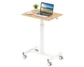 COSTWAY Laptoptisch, für Bett, Schreibtisch höhenverstellbar mit Rollen