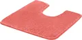 Kleine Wolke Badematte Meadow, Höhe 30 mm, rutschhemmend beschichtet, fußbodenheizungsgeeignet, Polyester, quadratisch, WC Vorleger mit Ausschnitt, Badteppich, Uni Farben