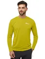 Jack Wolfskin Herren Vonnan Ls M T-Shirt, Chartreuse, S EU