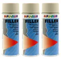 3x Filler Dupli Color Füllgrundierung Grau Beige Spray 400 ml