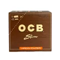 Box OCB Unbleached Virgin Slim Paper 50 Hefte à 32 Blatt