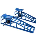 2 Auto PKW Auffahrrampen mit Wagenheber Wartungsrampe Hebebühne 2000kg