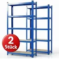 Schwerlastregal Lakota 2er Set Traglast Bis 875 Kg Blau 200 X 120 X 60 Cm