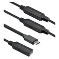 Roline Ultralanges USB3.2 Gen1 Verlängerungskabel C-A ST/BU 20 m - Kabel - Digital/Date (20 m, USB 3.2 Gen 1) (12.04.1068)