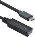 ROLINE USB 3.2 Gen 1 Aktives Repeater Kabel, Typ A - C, schwarz, 20 m
