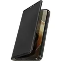 Avizar, Klappetui Motorola Edge 60 mit Kartenfach und Video-Standfunktion, Schwarz - Schwarz