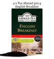 4 x 500 g Schwarztee lose ENGLICH BREAKFAST AHMAD TEA LONDON Schwarzer Tee