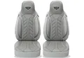 BREMER SITZBEZÜGE Autositzbezug für La Marca Ducato Jumper Boxer (DPL508), Set, 2-tlg., Schonbezüge Sitzbezüge Fahrer und Beifahrer, in Grau