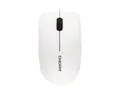 Cherry MC 1000 - Maus - rechts- und linkshändig - optisch - 3 Tasten - kabelgebunden - USB - weiß (Oberteil)