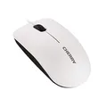 CHERRY MC 1000, Kabelgebundene Office-Maus, Optischer Sensor (1.200 dpi), 3 Tasten, Symmetrisches Design für Links- & Rechtshänder, GS-Zertifizierung, Weiß-Grau