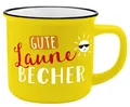 Sheepworld Gruss & Co - Kaffee- Tasse Becher "Gute Laune" Emaille Optik 45786