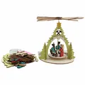 Bastelset Kuhnert Hobaku Pyramide Erzgebirge aus Holz für Kinder Kreativset Set