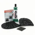 Langlauf Schuhbedarf Wanderschuh Absatz für Trekkingschuhe Reparatur Set schwarz/Repair Sole Pad/Kövulfix Absatzkleber/ausführliche Anleitung/Qualitäts Set (Größe 2: L90xB91mm)