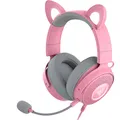 Razer Kraken Kitty V2 Pro - Kabelgebundenes RGB-Headset mit austauschbaren Ohren und Reaktive Stream-Beleuchtung (TriForce Titanium 50mm-Treiber, HyperClear Cardioid-Mikrofon) Quartz