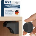 Hoffenbach Kindersicherung magnetisch, ohne Bohren mit 12 Schlösser+3 Schlüssel