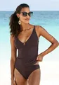 s.Oliver Tankini-Top "Rome", in verschiedenen Unifarben, Gr. 38 - Cup C/D, braun Cup C/D
