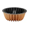 Fun Cooking Stern Gugelhupfform – Runde AntihaftKuchenform, 26 cm, Gelb, Perf...