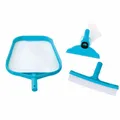 INTEX Reinigungsset Bodensauger Beckenbürste Laubkescher Pool Reinigung 3-tlg