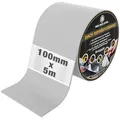 Hanse Syntec Systems Klebeband Reparaturband DIY selbstklebend – Dach, Wohnwagen & Rinne Butylband, selbstklebend, wasserdicht, UV-Sicher, witterungsbeständig grau 10 cm x 500 cm