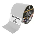 HSS Dach Reparaturband selbstklebend mit MicroSealant Klebstoff – für Dach & Abdichtungen – wasserdichtes Klebeband – Grau – 100 mm x 5 m