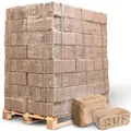 holz4home® RUF - Holzbriketts Mischholz 960 kg Pakete pro Palette I 96 Pakete I Brennholz als Briketts geeignet für Kamin und Ofen I Anzünder