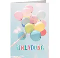 Skorpion Einladungskarten 5 Einladungskarten - Luftballons - ca. 10,5 x 15 cm