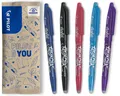 PILOT FriXion Ball 0,7mm Set 5 Stück – Blau/Hellbl/Schwarz/Pink/Violett,