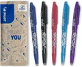 PILOT FriXion Ball 5St Hell Blau Schwarz Pink Violett Radierbare Tintenroller