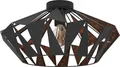 CARLTON 6 Wand-/Deckenleuchte Lampe Beleuchtung - H23,5 x Ø47 cm - schwarz, kupfer - 1X60W exkl. - IP20