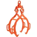 VEVOR Profi Forstzange 710-812 mm, Hebezange mit 4 Krallen, drehbare Holzzange aus Stahl, Tragfähigkeit 1000 kg, gezahntes Klauendesign, Holzgreifer, Schleppzange, Hakenzange für Traktoren, Karren
