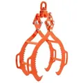 VEVOR Profi Forstzange 710-812 mm, Hebezange mit 4 Krallen, drehbare Holzzange aus Stahl, Tragfähigkeit 1000 kg, gezahntes Klauendesign