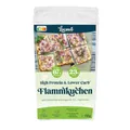 Locawo High Protein & Low Carb Flammkuchen Backmischung | 67% weniger Kohlenhydrate | 144% mehr Proteine | Voller Weizengeschmack | Vegan