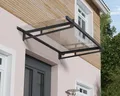 Canopia Vordach Bremen 1500 Grau Alu 150 x 94 cm