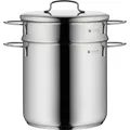 WMF Nudeltopf Kochtopf Induktion 18cm klein Metalldeckel Mini Edelstahl (18 cm, Dampfkochtopf, Edelstahl) (07.1882.6040)