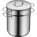 WMF Mini Nudeltopf mit Metalldeckel und Einsatz klein 18 cm, 3l, Pastatopf Cromargan Edelstahl poliert, Induktion, stapelbar, ideal für kleine Portionen oder Singlehaushalte