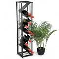 DanDiBo Weinregal, Schwarz, Metall, 21x90x21 cm, Wohnzimmer, Regale, Weinregale