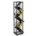 Weinregal Metall Schwarz Stehend 96693 Flaschenregal Weinständer Flaschenhalter