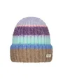 Barts Damen Beanie bunt gestreifte Wintermütze Strickmütze Haputale 6321 Lilac 18
