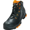 Sicherheitsstiefel 2 41 knöchelhoch Leder schwarz/orange - Schwarz - 41