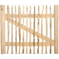 Stiltreu Genageltes Staketenzaun-Tor Edelkastanie Breite 120 cm Höhe 100 cm