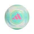 adidas Unisex Messi Club Ball, White/Flash Aqua/Halo Mint/Lucid pink, 5